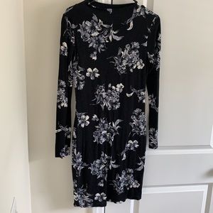 Long sleeve knee length dress